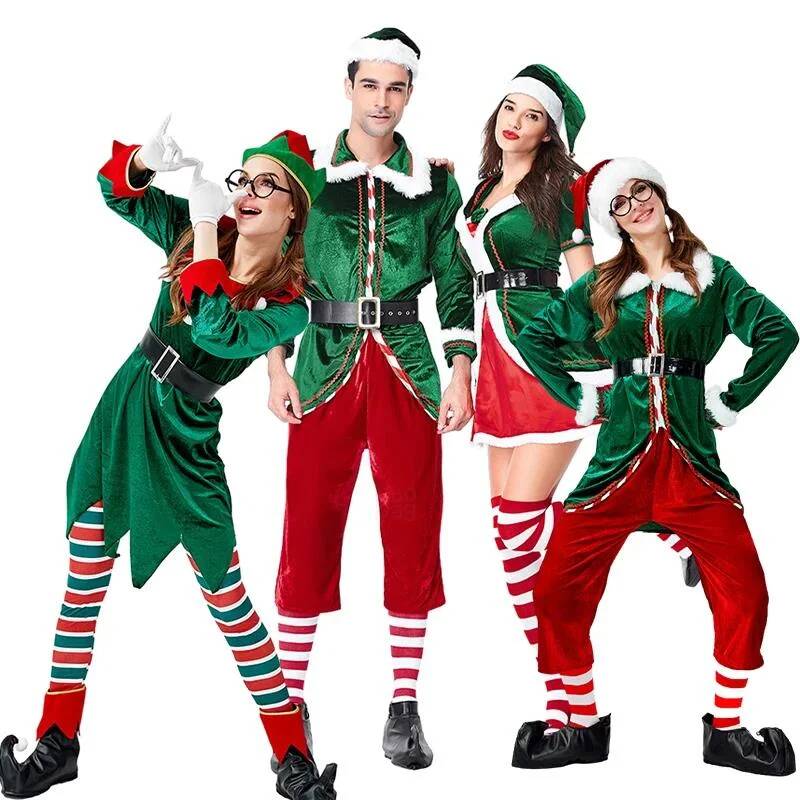 Elf Costume Christmas - Kerstman Cosplay Kostuum Kerst Groen Kerst