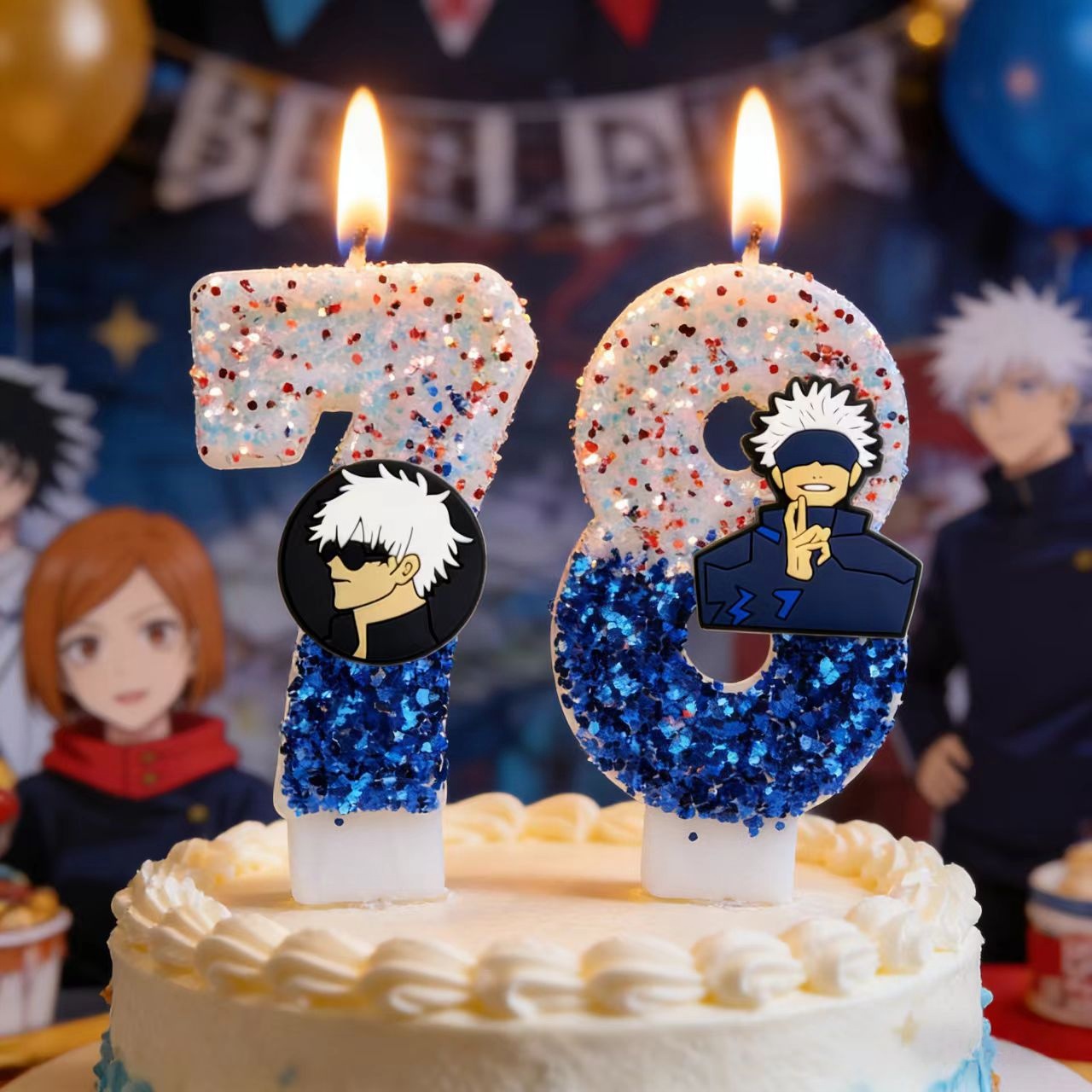 Holiday Candle Set - Anime Jujutsu Kaisen Verjaardagskaars Satoru Gojo