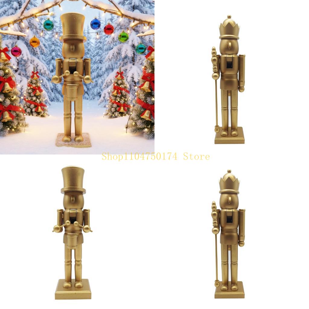 Nutcracker Figurine - Vakantie verzamelen decors, gouden houten notenkrakers