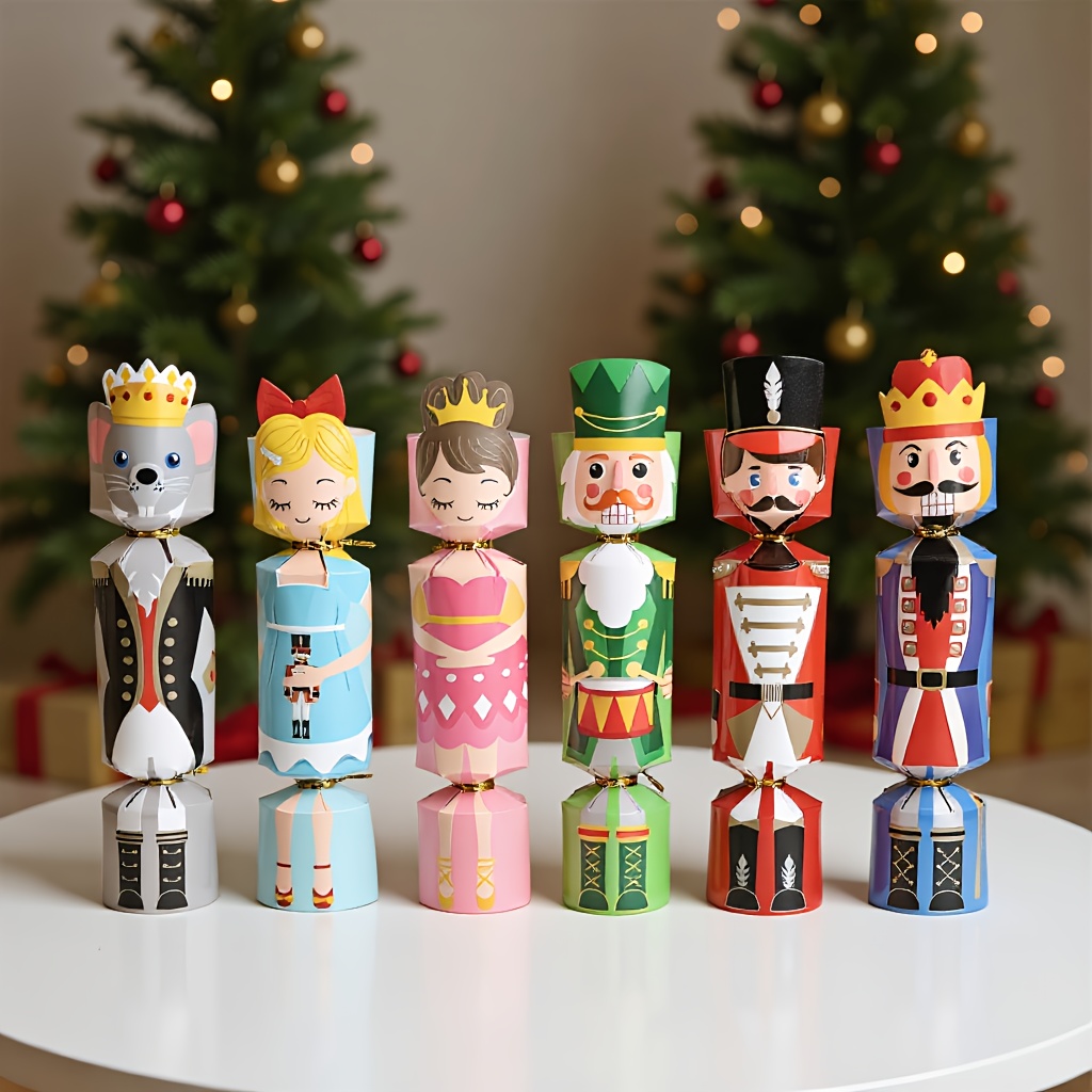 Nutcracker Figurine - 24 stuks Kerstcracker Soldaat Notenkraker Prinses
