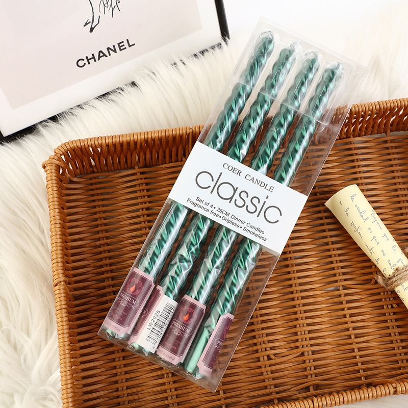 4 stuks Europese stijl lange-p - Holiday Candle Set recensie en prijs