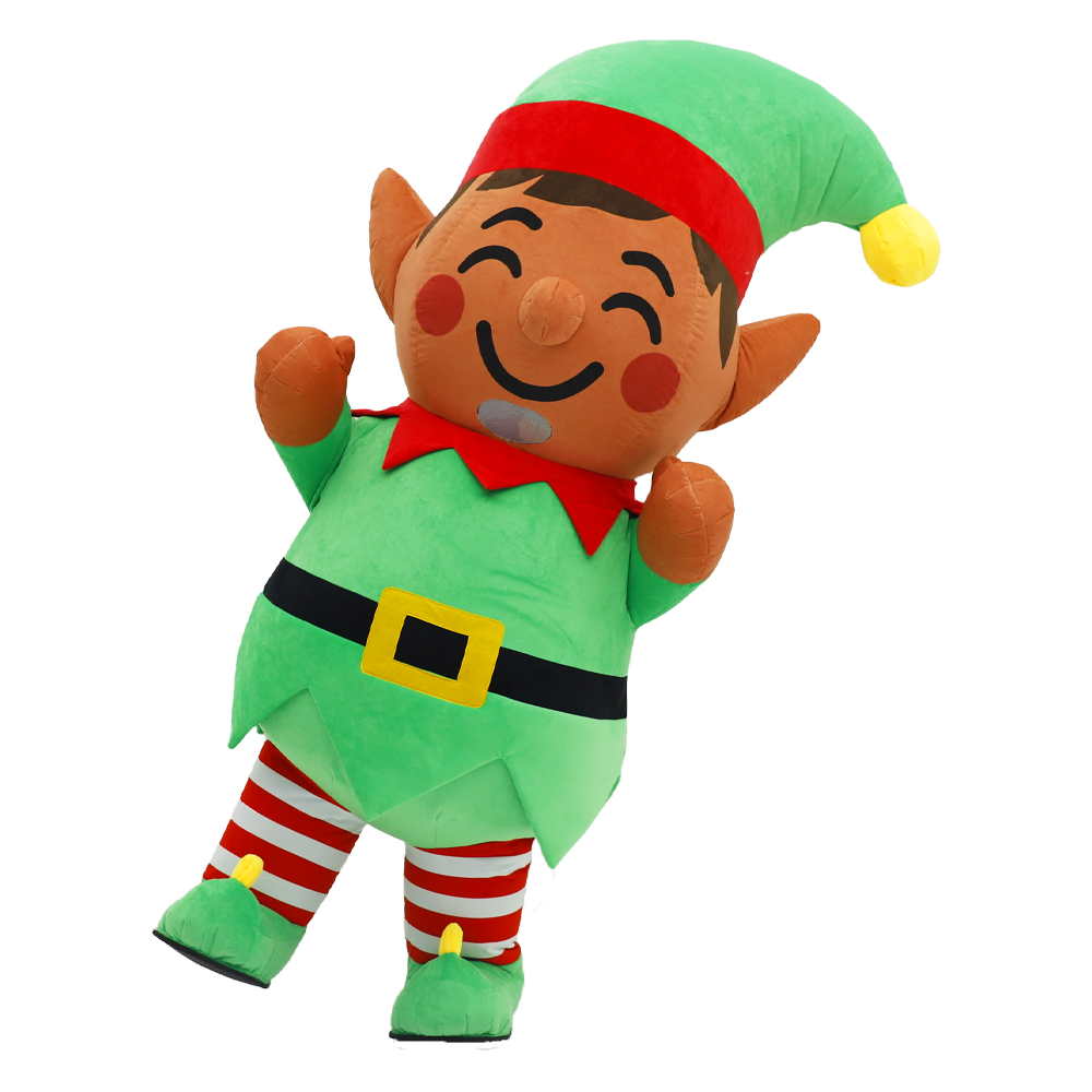 Opblaasbare kerstelf pluche ko - Elf Costume Christmas recensie en prijs
