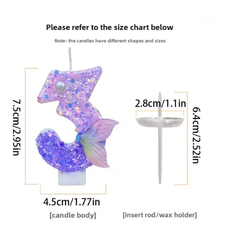 Glitter paarse gradient zeemee - Holiday Candle Set recensie en prijs