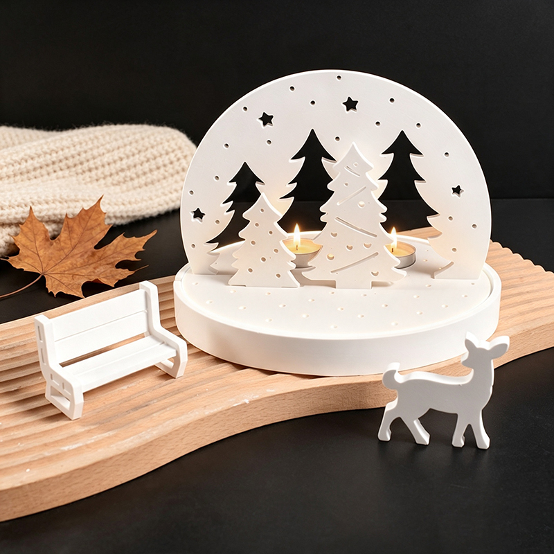 Kerst-Eland Theelicht Houder S - Holiday Candle Set recensie en prijs