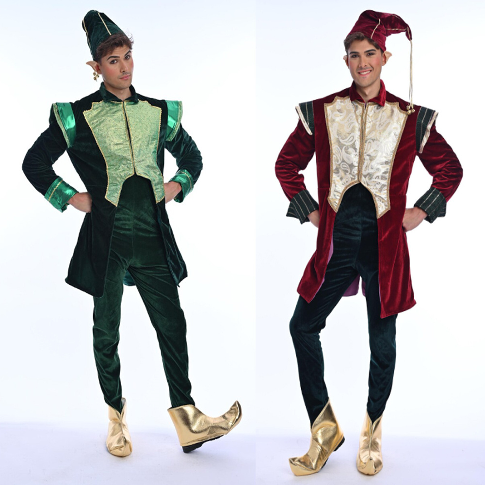 Luxe fluwelen Kerstman elf kos - Elf Costume Christmas recensie en prijs