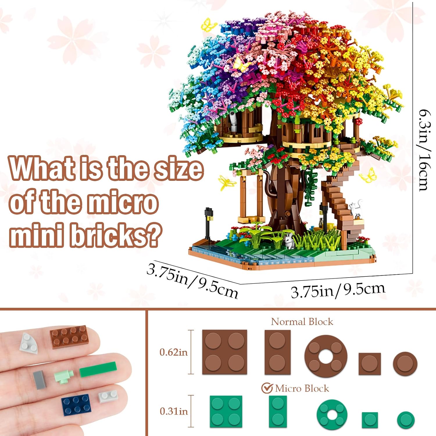 2338PCS DIY Rainbow Tree House - Lego Set Technic recensie en prijs
