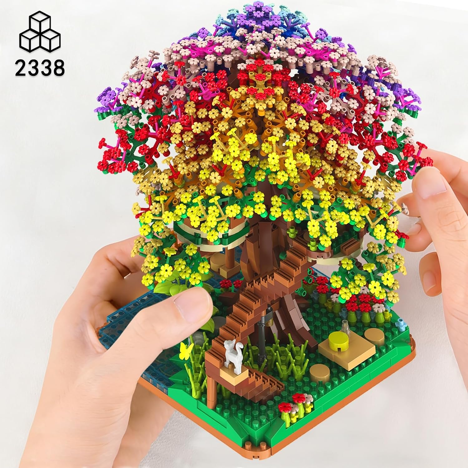 2338PCS DIY Rainbow Tree House - Lego Set Technic recensie en prijs
